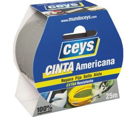 CEYS CINTA AMERICANA PLATA ROLLO 25MX50